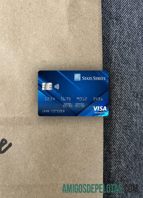 Cartão de assinatura bancária da USA State Street Corporation Photolook Front modelo